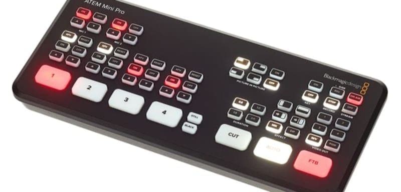 Blackmagic Atem - střižna